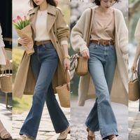 一衣多穿|一件高腰毛呢A字裙让你梨形身材也能穿出沙漏身材，3⃣套冬季气质穿搭思路，遮胯又显瘦