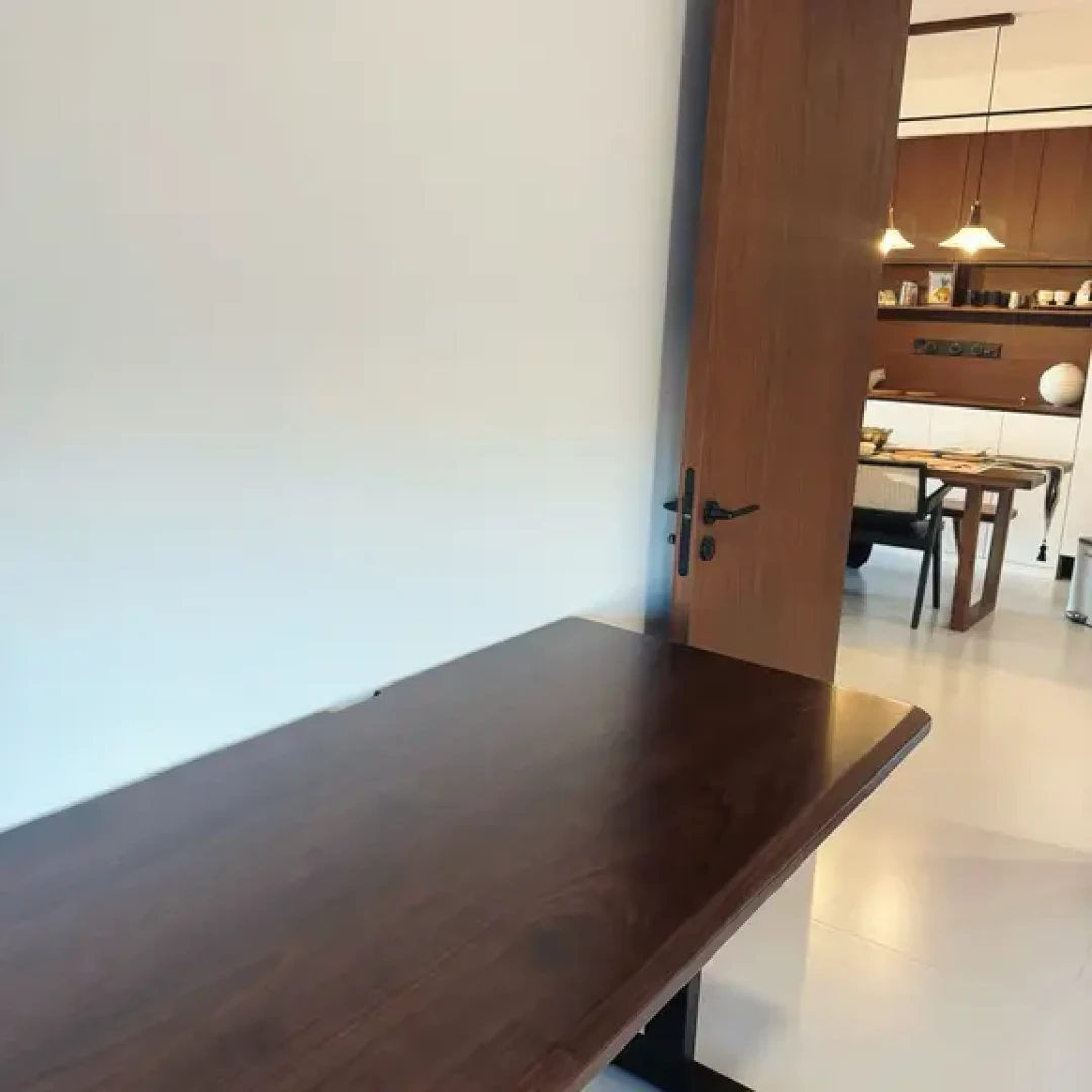 花了4k｜DIY出万元级黑胡桃升降桌