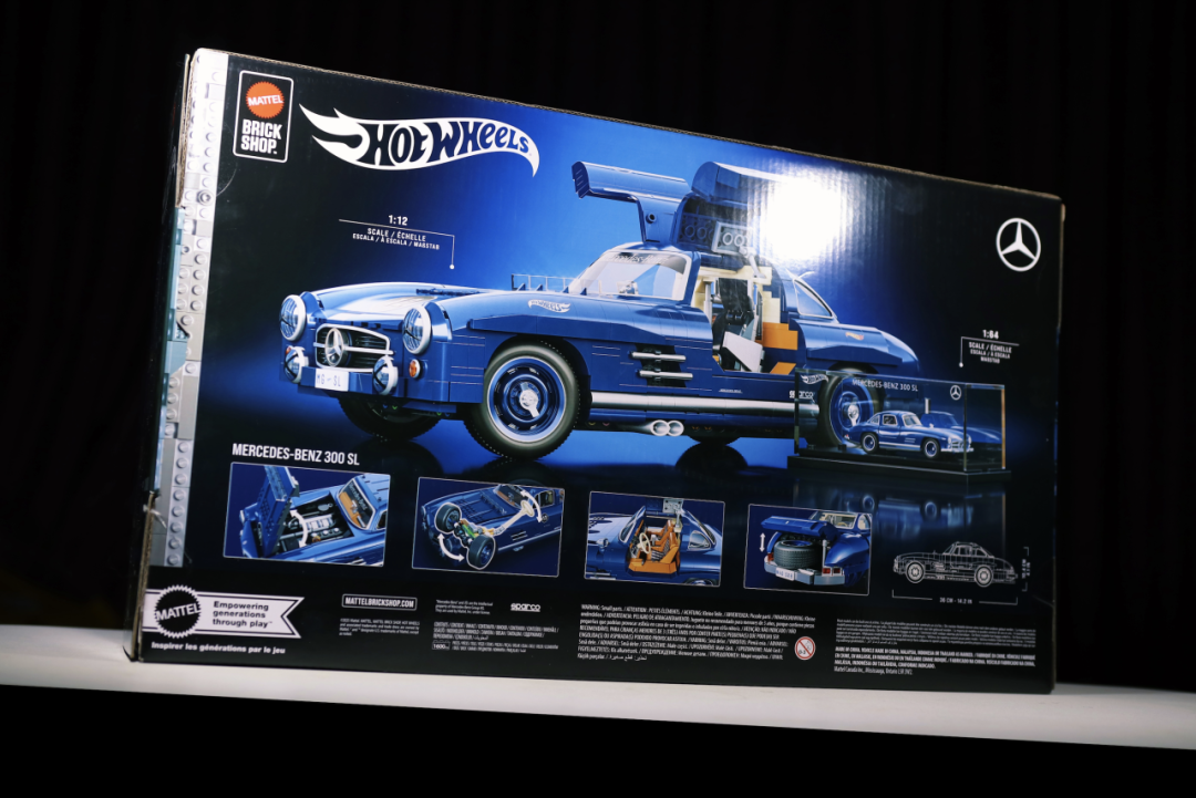 美泰积木工坊|Hotwheels 1:12 Mercedes-Benz 300SL