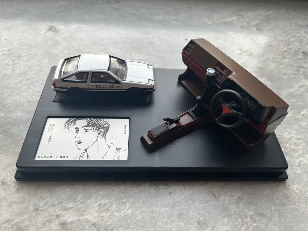 模玩-1/64车模-头文字D三十周年限量版 Ae86 驾驶台套装 丰田Tureno