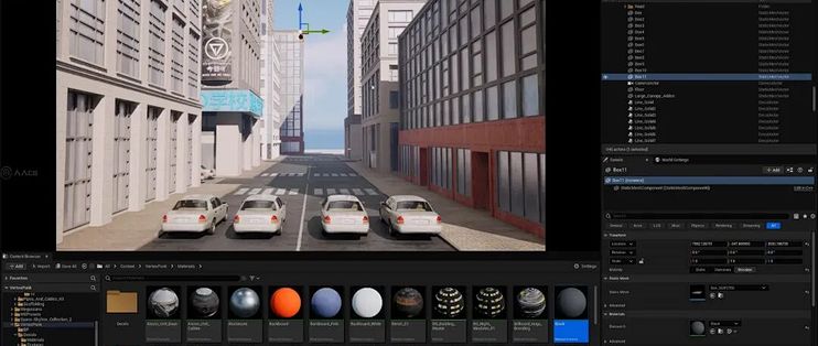 【中文字幕】UE5电影级赛博朋克城市建筑环境场景实战制作视频教程_电脑游戏_什么值得买