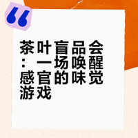 盲品会：用一杯茶，开启你的感官探索之旅