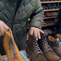 鞋靴分享#岩屋手造 #工装靴 #手工靴 #KUDU #Horween