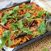 救命!!!这道外皮焦香酥脆、鱼肉吸满汤汁的【香辣烤鱼】,让我连干3碗饭!