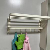 奶油风卫生间封神！潜水艇毛巾架太懂氛围感了✨