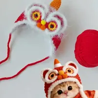 钩织宠物醒狮帽子，详细教程来噜！