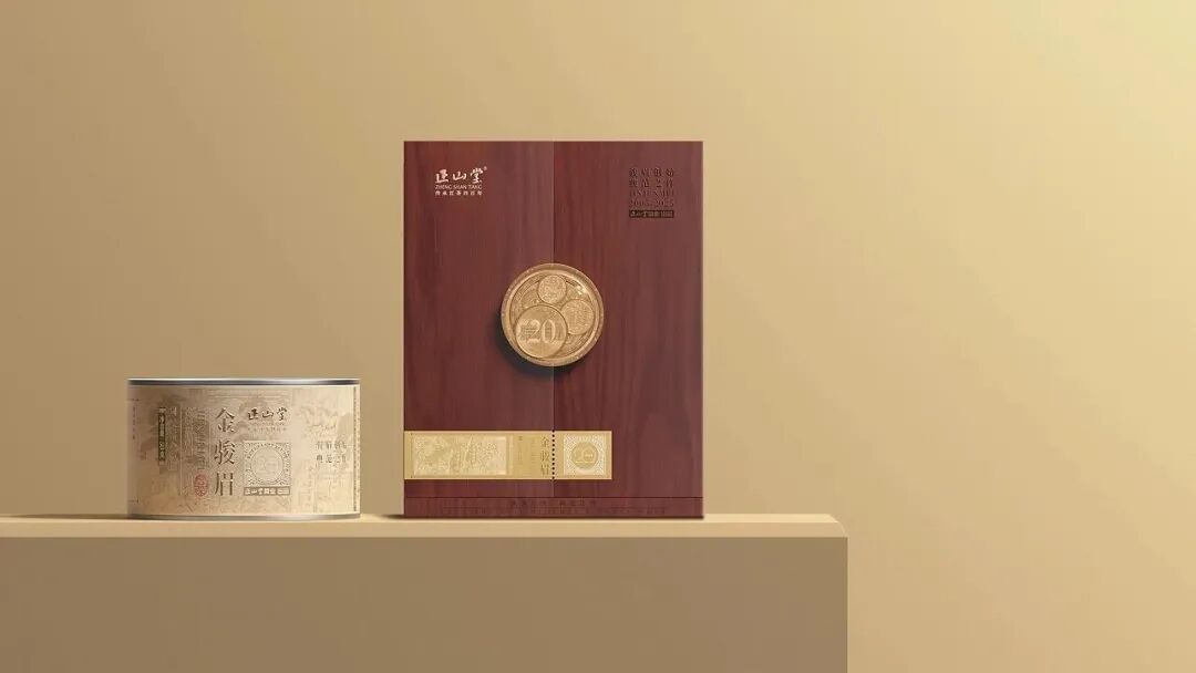 【干货分享1191】包装|实木展卷,金罐藏香:这款金骏眉包装,把 “品质尊享” 刻进细节里!