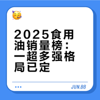 2025中国食用油销量排行榜