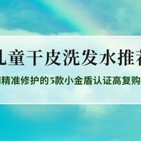 2026儿童洗发水权威评测，温和滋润精准修护的5款小金盾认证