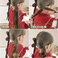 新年公主编发｜双蝴蝶造型+8款红系发型，手残妈也能学会哦！
