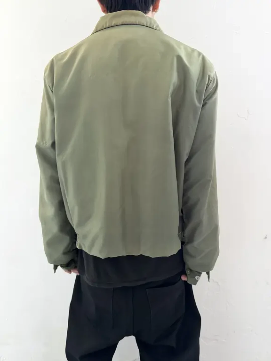 vintage 50's Sears绗棉尼龙垫肩教练夹克