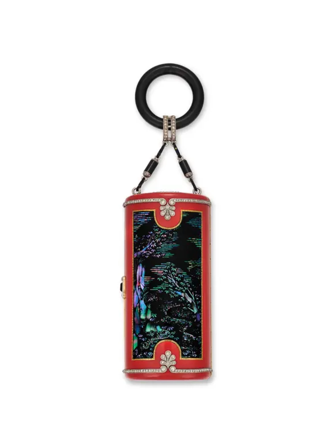 Cartier 卡地亚Art Deco风格漆器化妆盒.