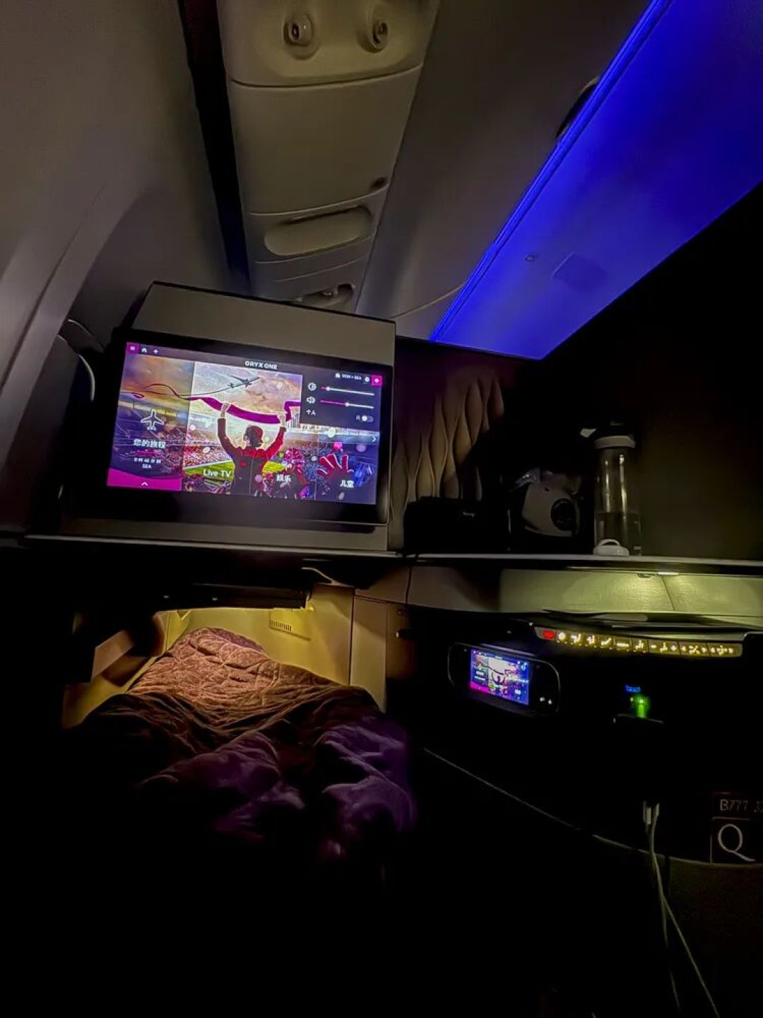航程回顾：卡塔尔航空 QR719 多哈 西雅图   商务舱 (Qsuite)