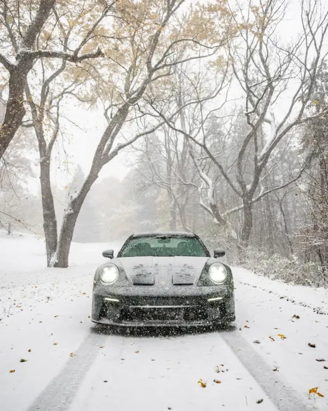 保时捷911GT3Touring在雪地里❄️