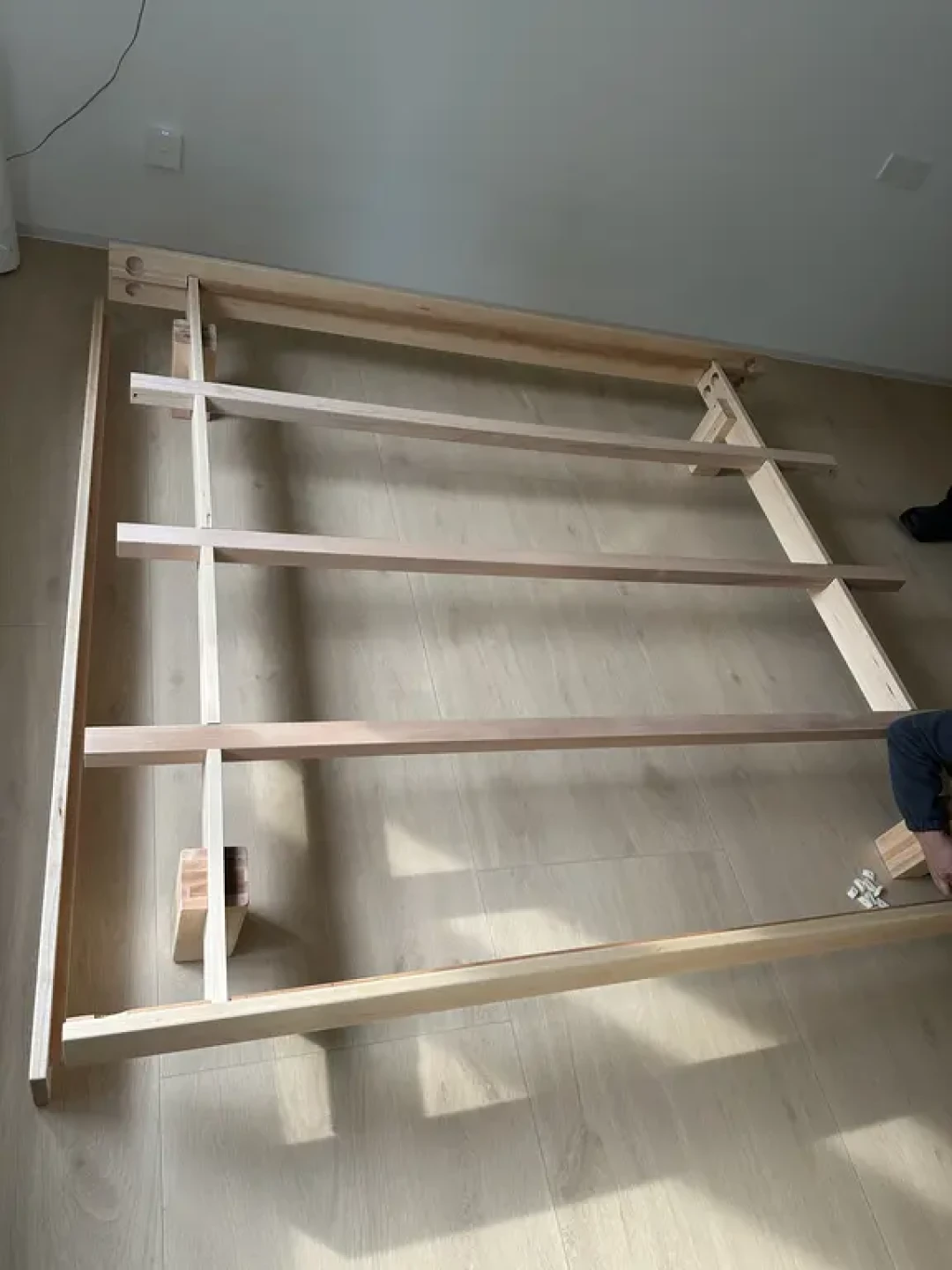 网购大件安全下车｜🛏️木饰家居硬枫木悬浮床