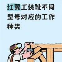 红翼工装靴不同型号对应的工作种类 （AI）