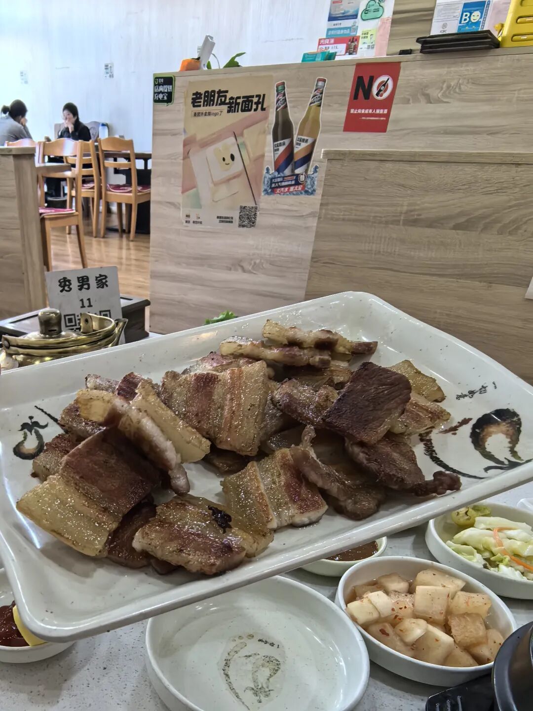 日照探店3~石臼宝藏韩餐店,米肠汤饭简直绝了!