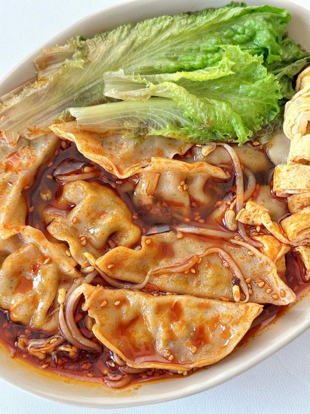 400kcal减脂餐🥣|一碗酸汤饺子真的太绝了👍