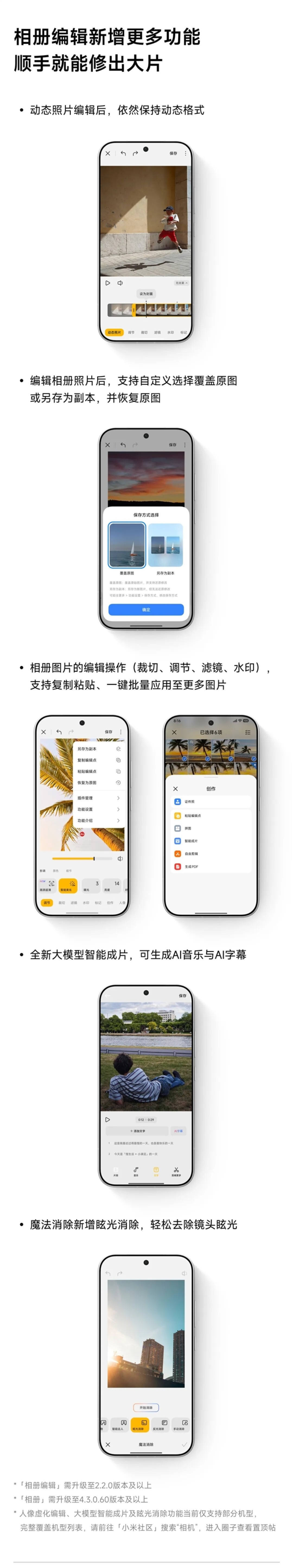 小米澎湃OS近期四大升级一览:AI自动记账、顺手修出大片