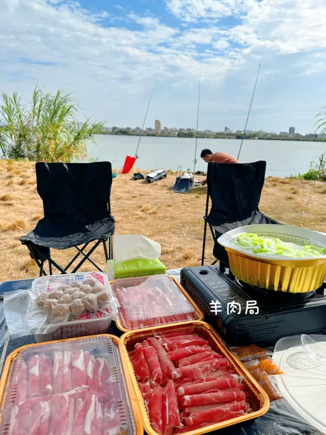 🏕️潮州新玩法|江边露营!玩沙、火锅、遛娃