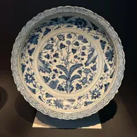 元代——景德镇窑青花蕉石花果纹大盘