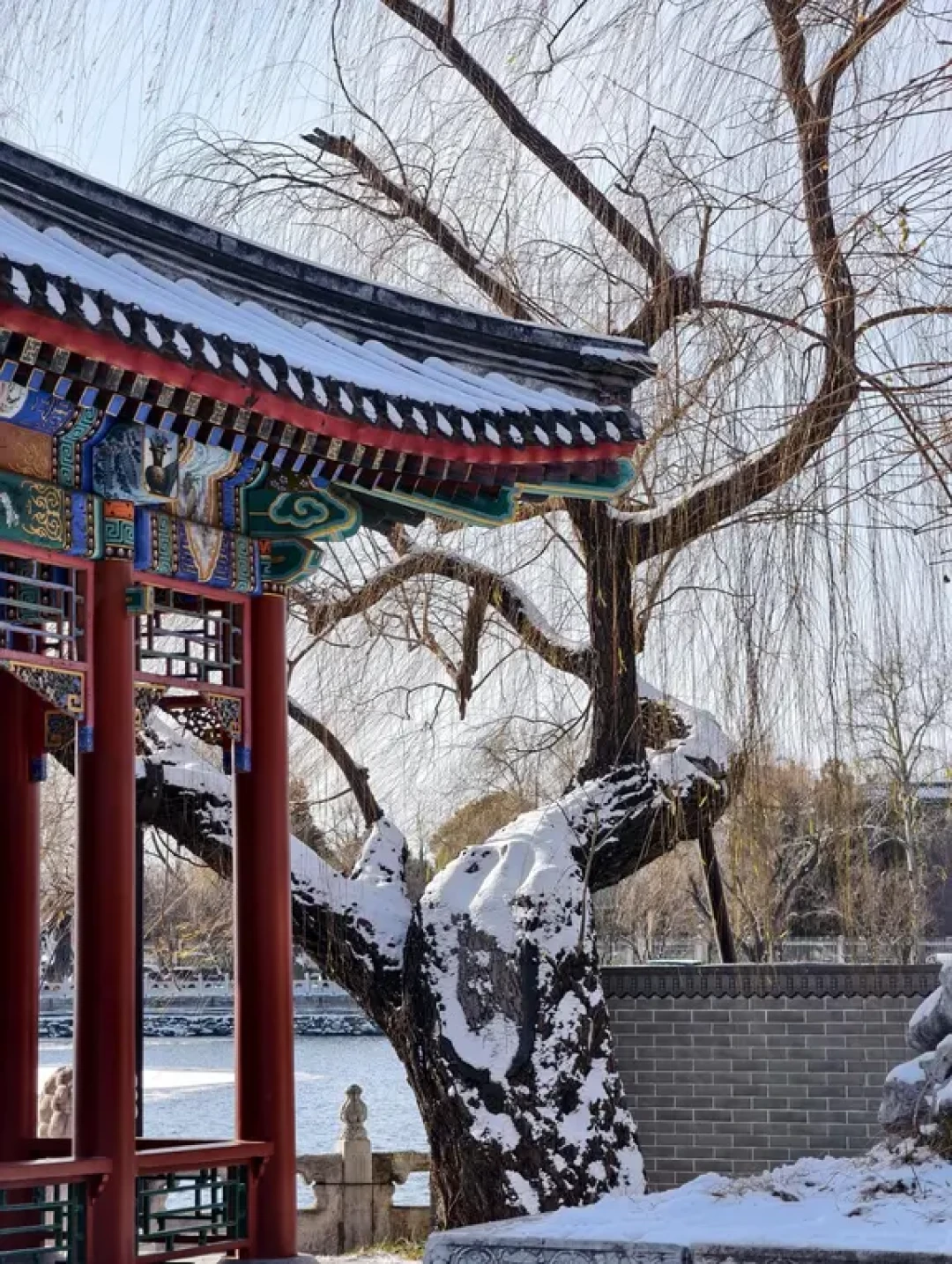 ❄️ 北海冬趣 | 白塔下
