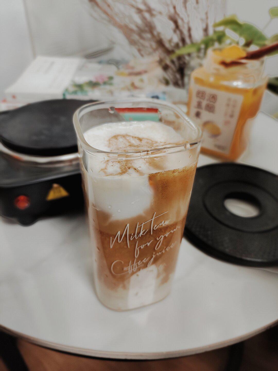 糯玉米酒酿泡沫咖啡(摩卡壶版)