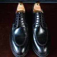 开双基本款皮鞋：法国老牌Paraboot 马臀皮分裂头德比