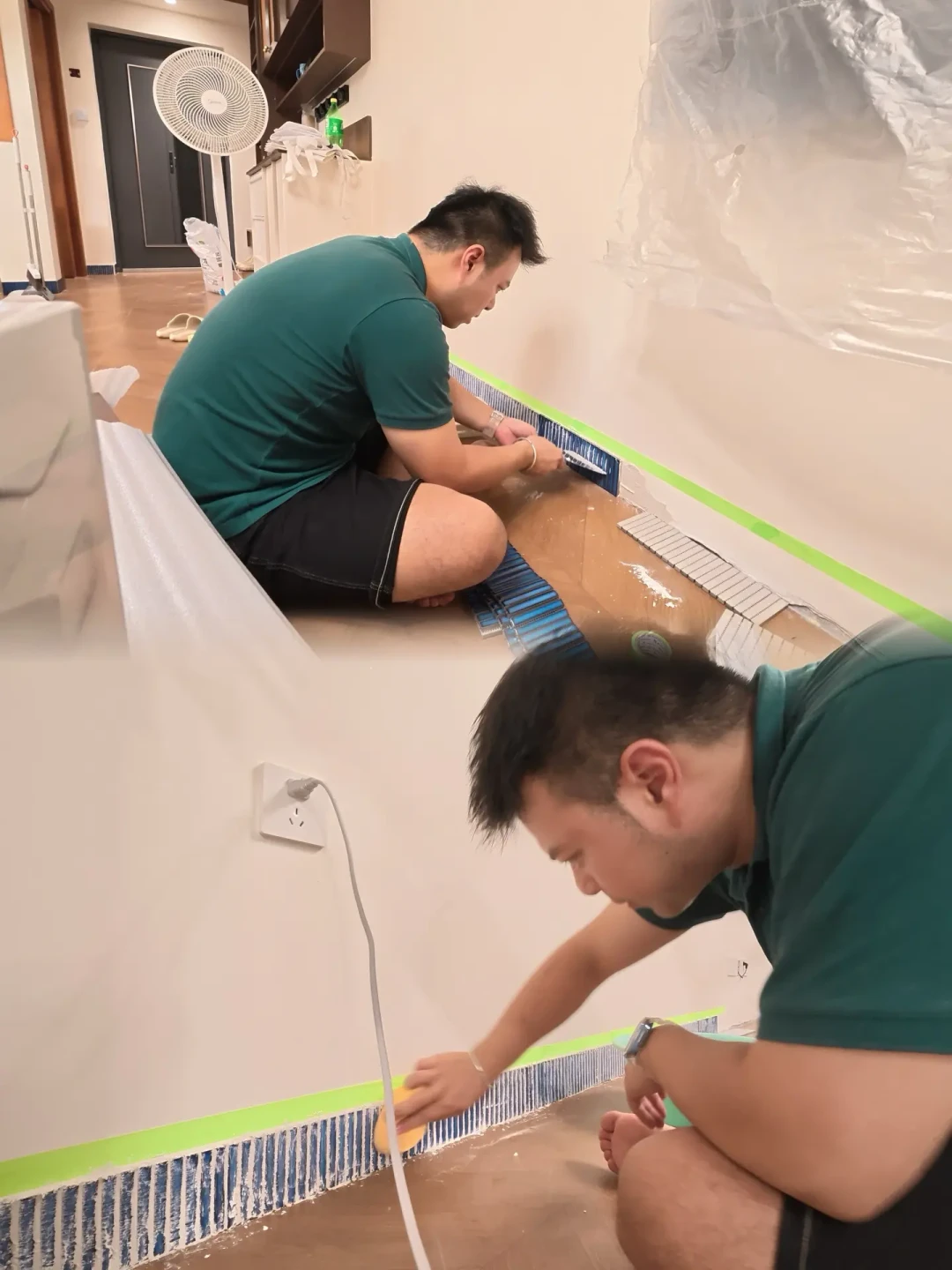贴马赛克踢脚线的都不说是吧?
