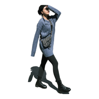 🖤 JK女孩秋冬本命穿搭！黑丝+格裙太绝了