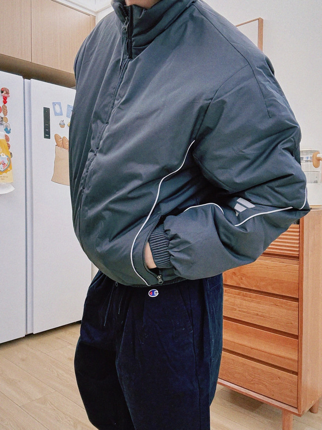 Adidas韩系肌肉男·冬日修身棉服得劲穿搭❗