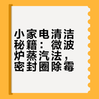 小家电缝隙清洁｜微波炉“蒸汽焕新”、密封圈除霉秘诀，亮洁如初！