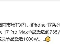 苹果iPhone 17系列强势领跑2025年Q4中国智能手机市场