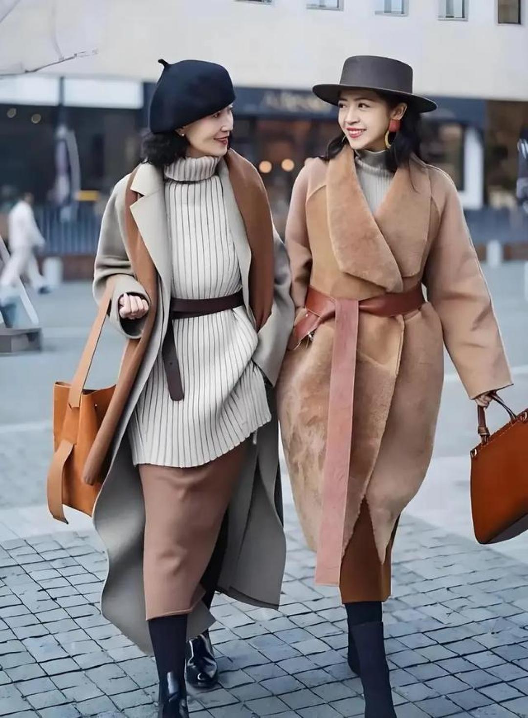 冬天怎么穿才高级?“大衣 + 裙子” 极简风,时髦不费力,绝了
