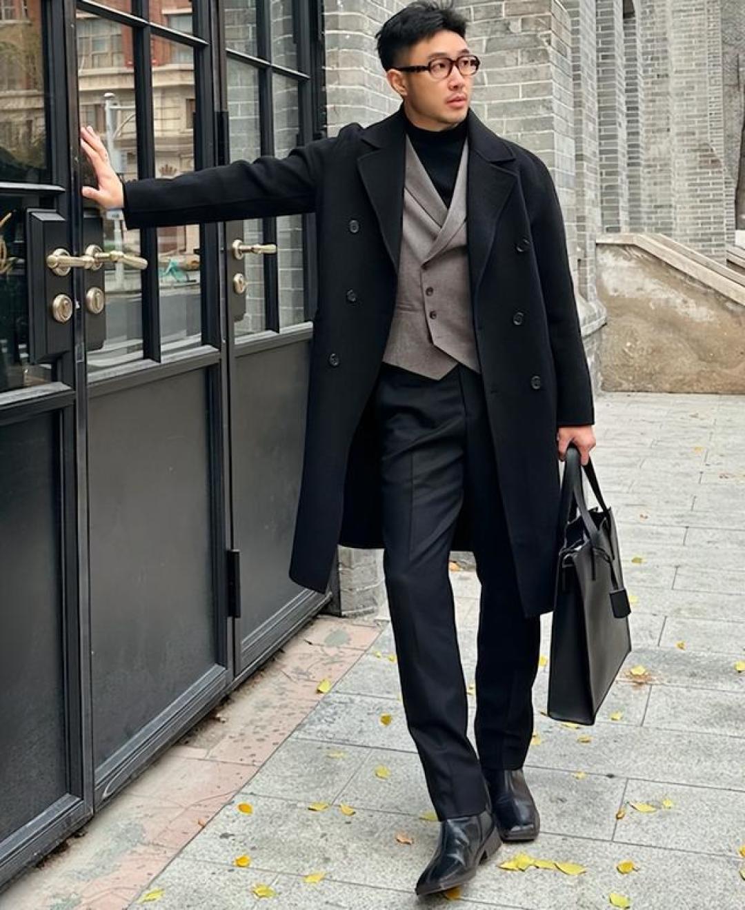 杭州男人也太会穿了!人手一件“羊绒大衣”打扮,帅气时髦两不误