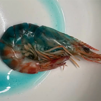 虾煮熟后渗出蓝色液体 盒马客服回复：不影响食用