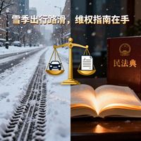 雪季出行路滑 维权指南在手——机动车交通事故纠纷法律要点详解