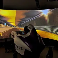 “赛车模拟器进阶显示设备”#明基投影仪#赛车模拟器#电竞房