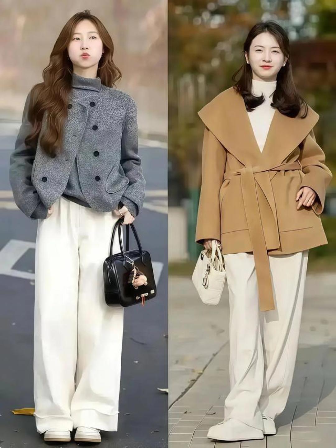“短外套+长裤”才是今冬最火的穿搭,洋气又显高!