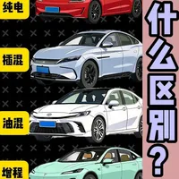 纯电,插混，油混，增程，到底选哪个？ 一条视频带你了解新能源汽车的四种形式#新能源车 #汽车知识 #比亚迪 #知识分享 #汽车知识分享