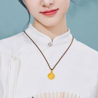 我也有八宝罗盘黄金吊坠啦！！！
