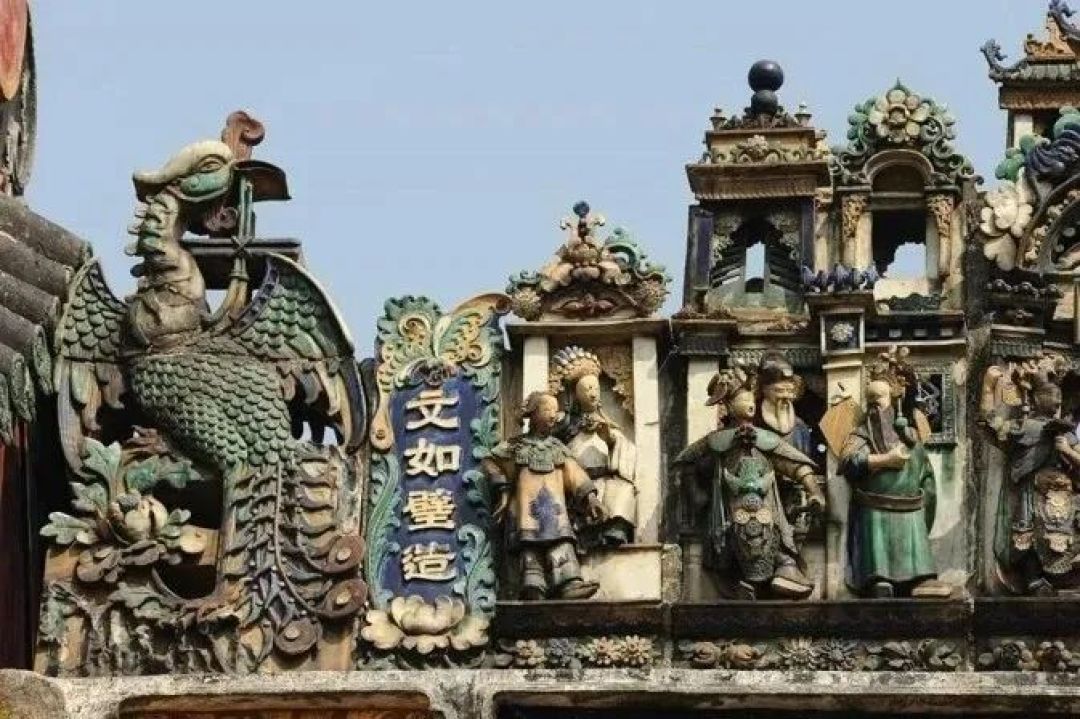 岭南天工(六)| 陈家祠“七绝”之陶塑:屋顶上的百年戏台