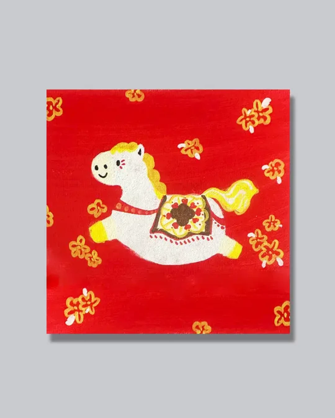 创意美术|4步教你画出新年小马,年味拉满