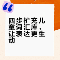 儿童语言表达｜丰富词汇库｜看图写话生动表达