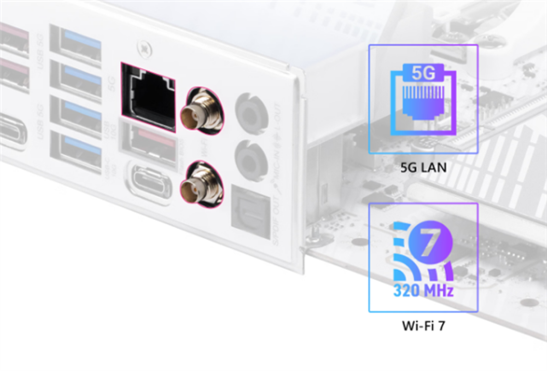 微星MPG B850M EDGE TI MAX WIFI主板上市:银白配色 支持Wi-Fi 7