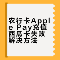 Apple Pay农行Visa被拒后成功充值西瓜卡