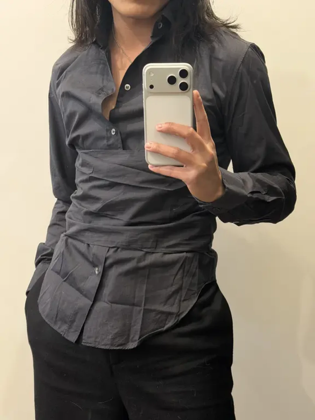 Alexander McQueen|99ss·本人期 腰封衬衫