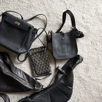 👜不同size的黑色系质感通勤包