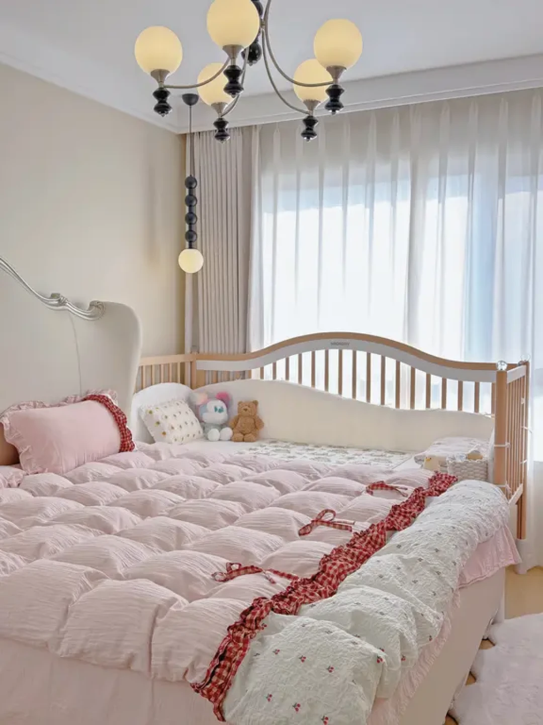 孕34w | 小户型拼接床已安全下车🛏️