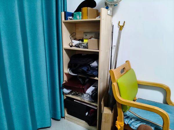 实木书架立式一体靠墙收纳储物柜子